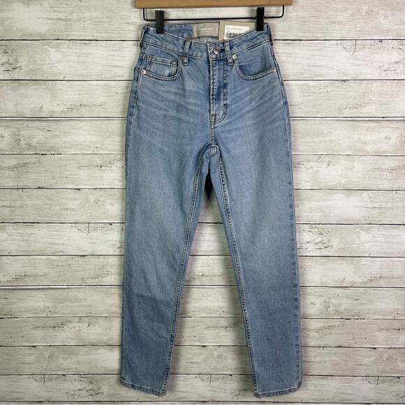 Everlane The Curvy Cheeky Straight Jean Sky Blue Size 23 - Picture 1 of 5